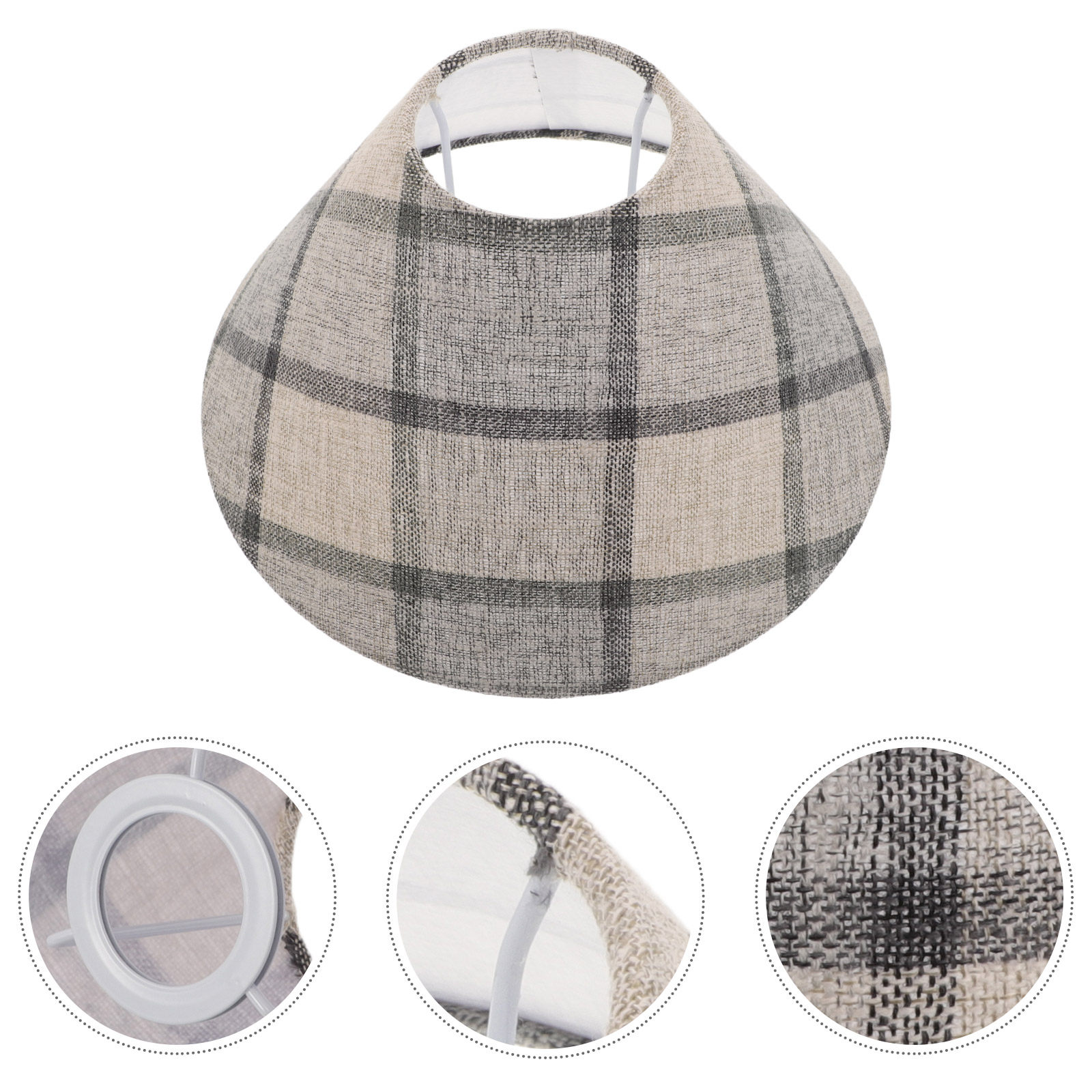 Timeless Plaid Fabric Drum Lam - огляд і ціна Decor Timeless Lighting