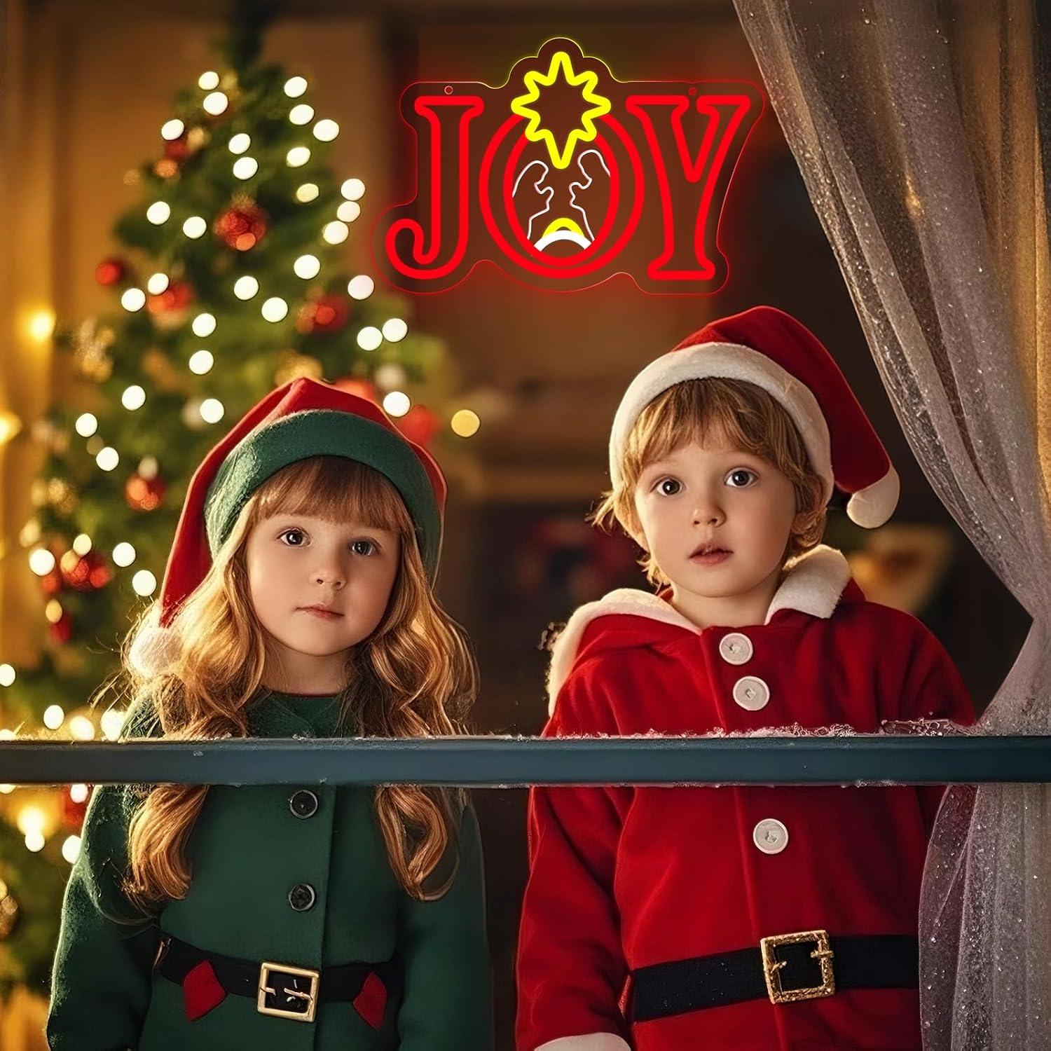 Joy Nativity Scene Neon Sign U - огляд і ціна Lighting Christmas Decor
