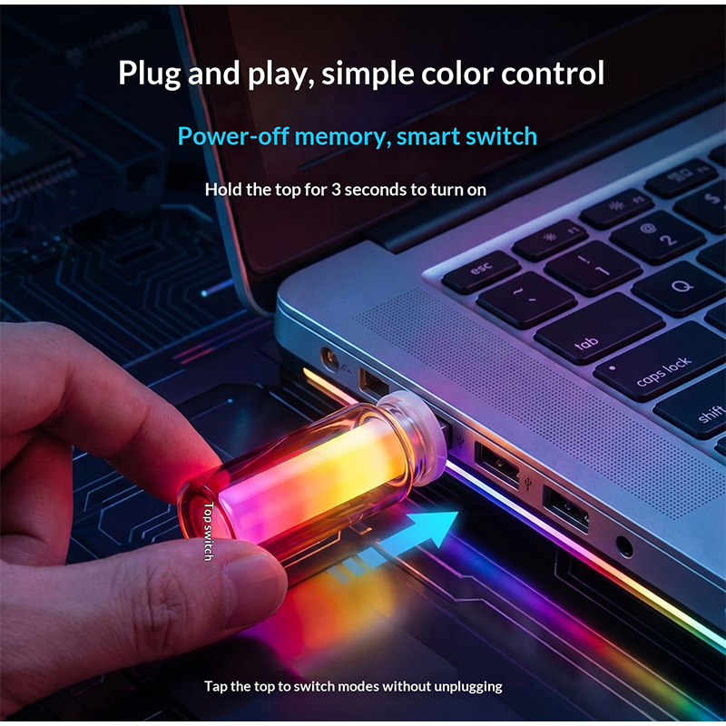 USB Glass Bottle RGB Ambient L - огляд і ціна Lighting Mcqueen Bedroom Decor